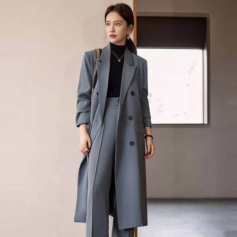 Street Fashion Jacket Men - FANAN Elegant Long Trench Coat Women