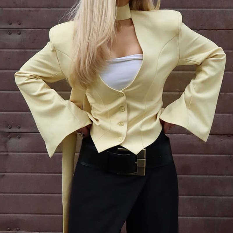 Street Fashion Jacket Men - Tuularose Women Fashion Blazer Solid High