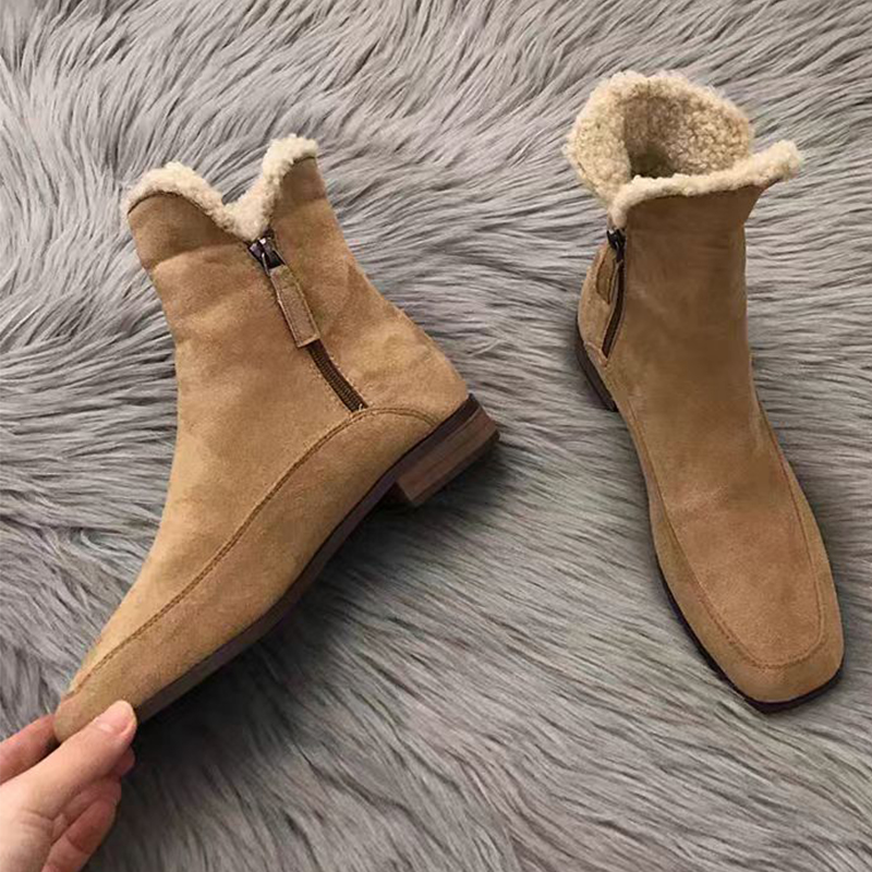 Street Fashion Dress - 2026 New Fur Ankle Boots for