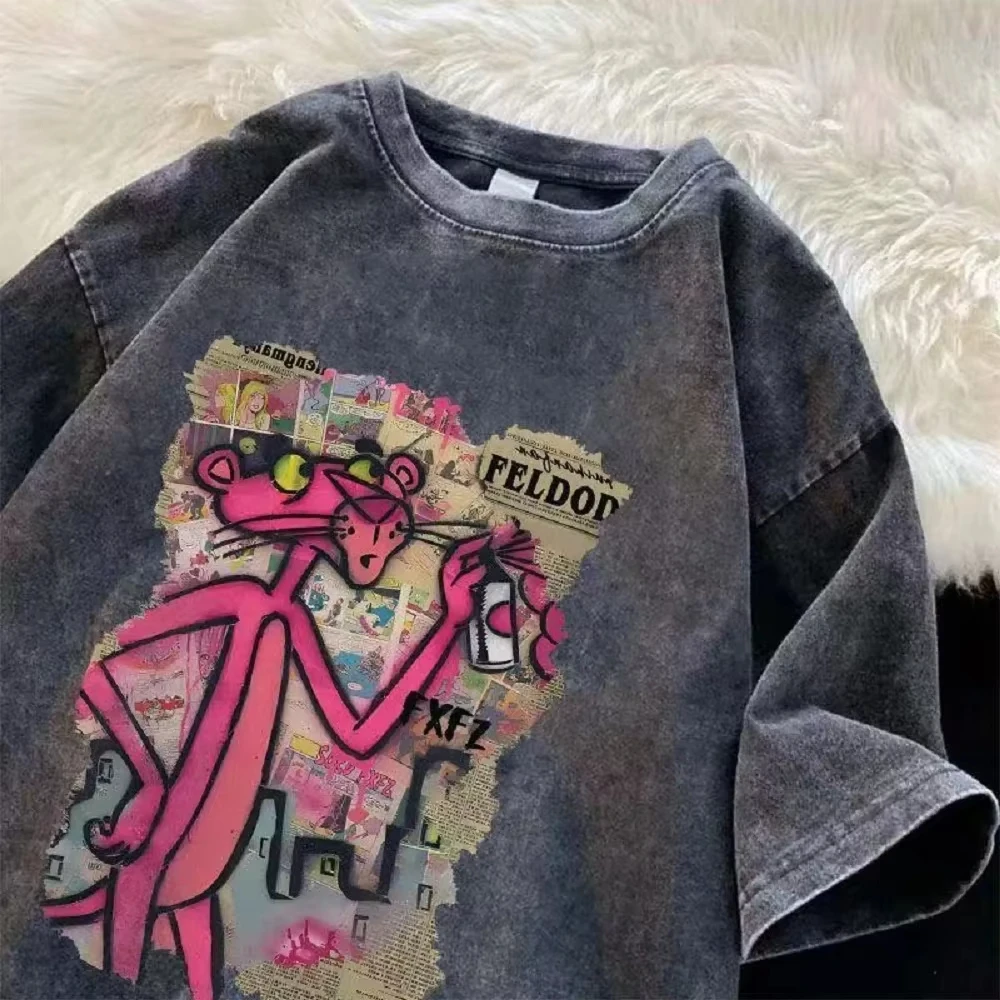 2025 Water-wash vintage t-shir - Street Fashion Trend 2025 ulasan dan harga