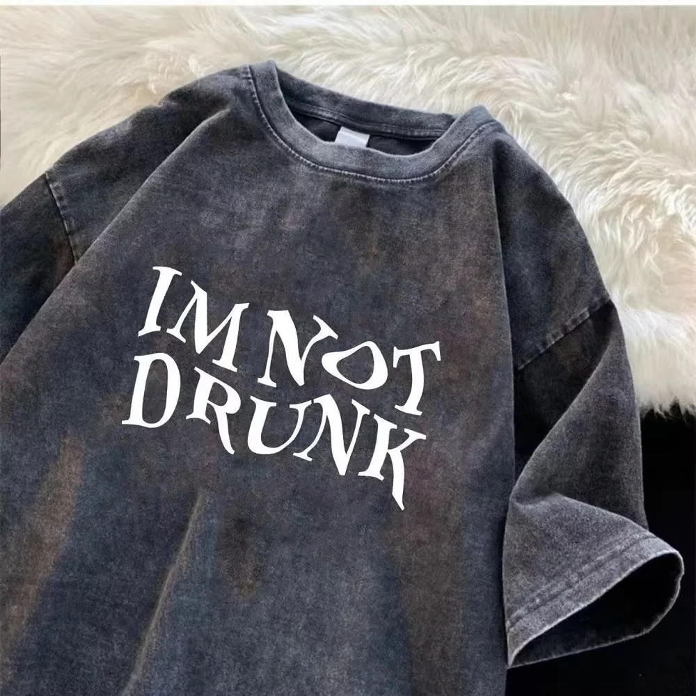 2025 Water-wash vintage t-shir - Street Fashion Trend 2025 ulasan dan harga