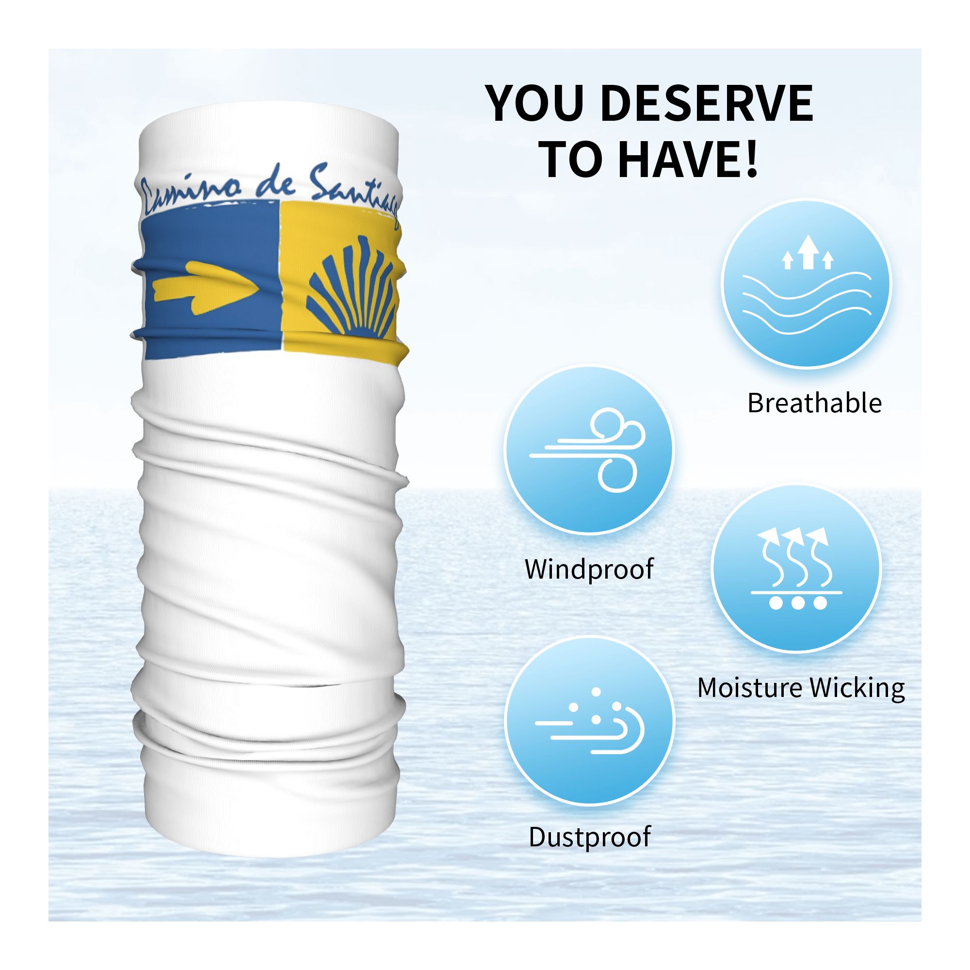 Camino De Santiago Shells and  - Bandana Multi Way ulasan dan harga