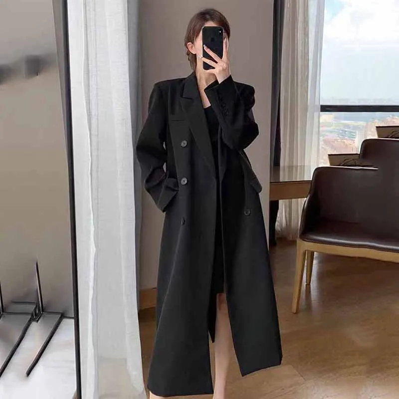 FANAN Elegant Long Trench Coat - Street Fashion Jacket Men ulasan dan harga