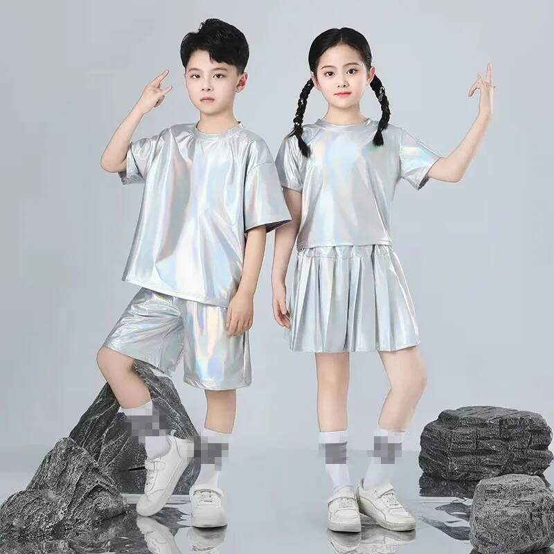 Boys and Girls Hip-hop Set Sil - Street Fashion Runway ulasan dan harga