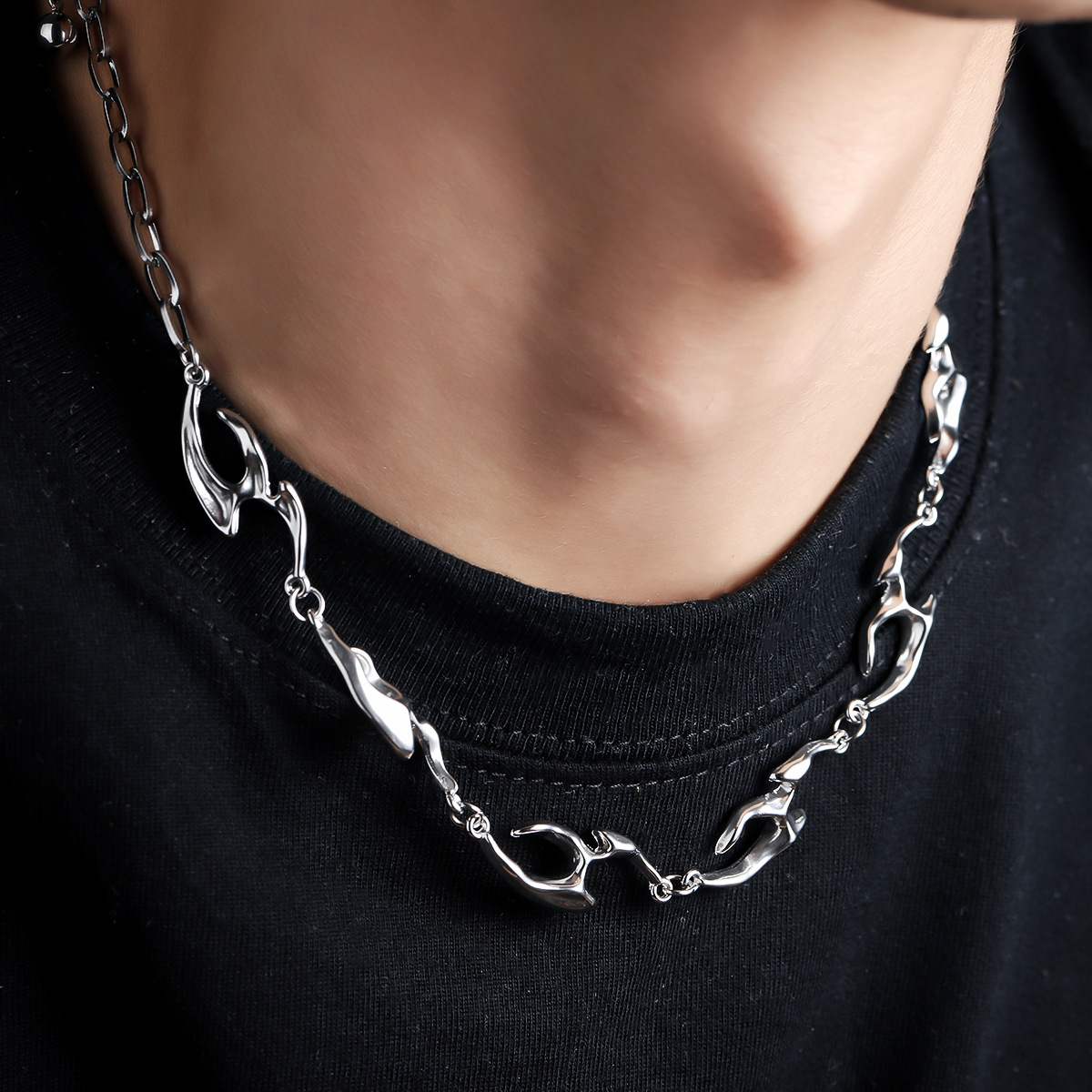 Irregular Shaped Metal Necklac - Street Fashion Trend 2025 ulasan dan harga