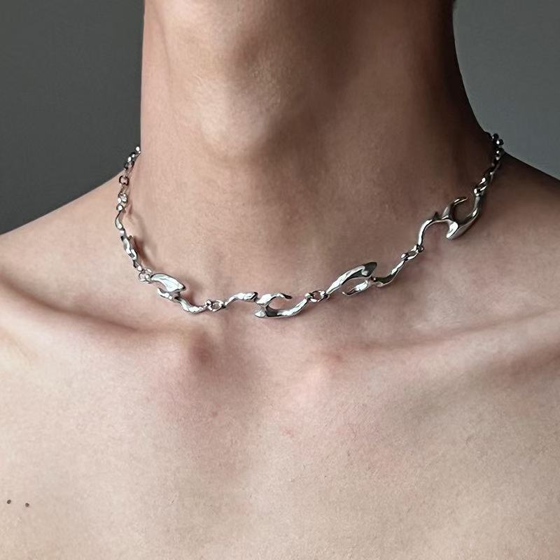 Irregular Shaped Metal Necklac - Street Fashion Trend 2025 ulasan dan harga