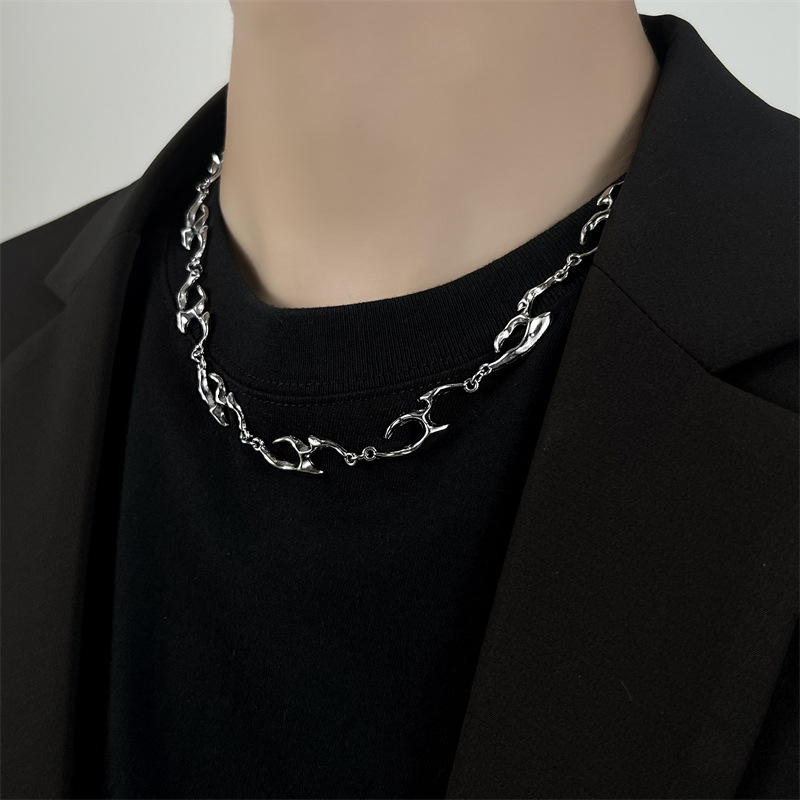 Irregular Shaped Metal Necklac - Street Fashion Trend 2025 ulasan dan harga