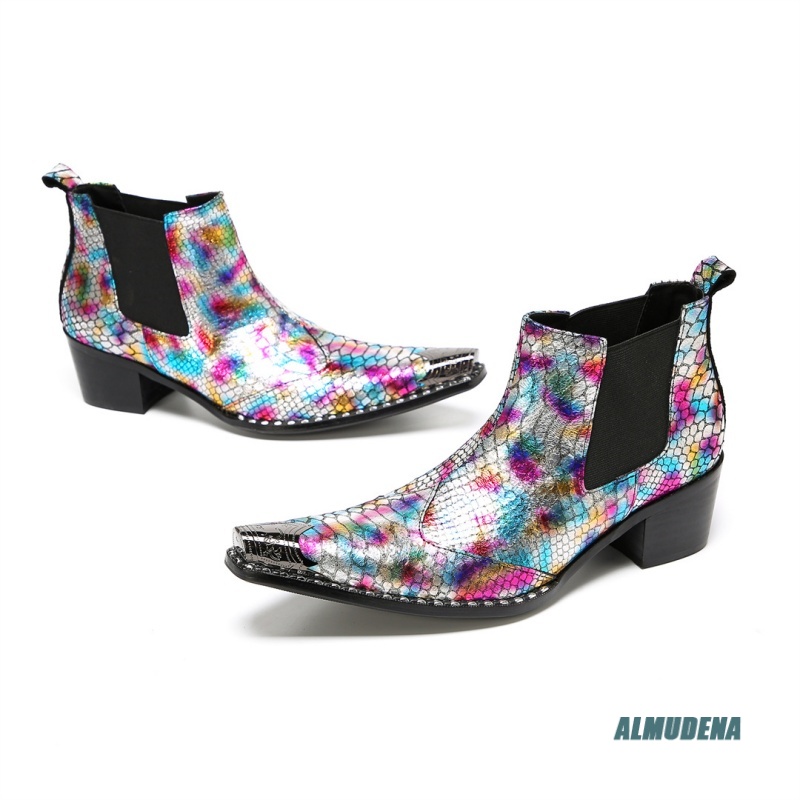 Multicolor Metallic Snake Prin - Street Fashion Dress ulasan dan harga