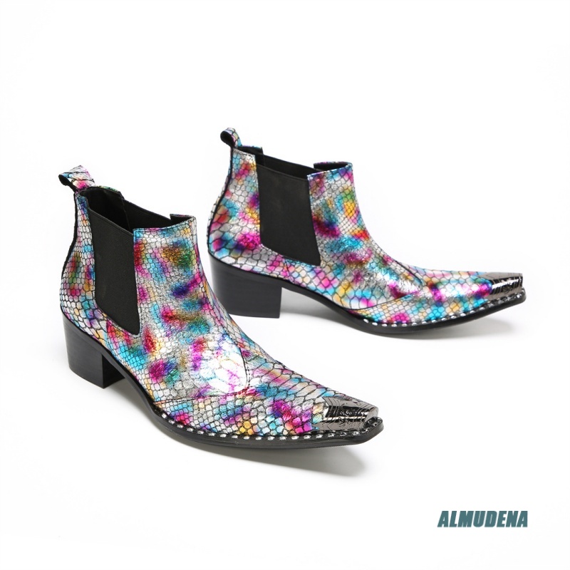 Multicolor Metallic Snake Prin - Street Fashion Dress ulasan dan harga