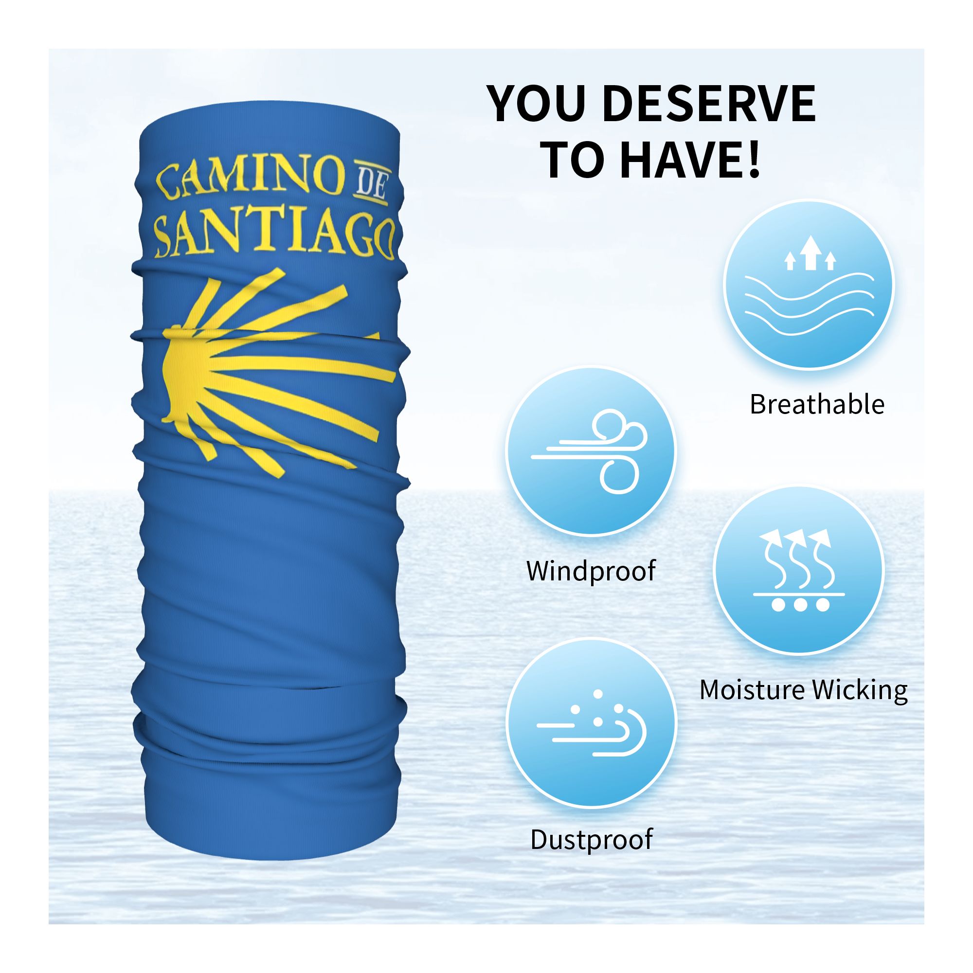 Camino De Santiago Bandana Nec - Bandana Multi Way ulasan dan harga
