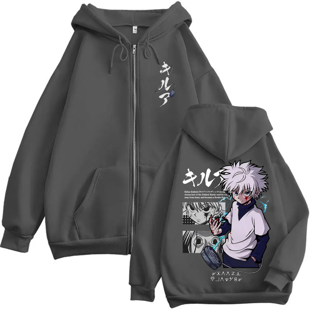 Anime Hunter X Hunter Zipper H - Street Fashion Jacket Men ulasan dan harga