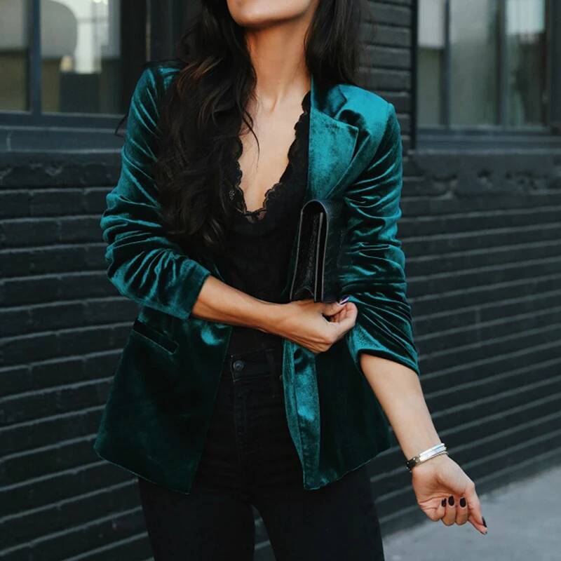 Casual Slim Long Sleeve Women' - Street Fashion Taiwan ulasan dan harga