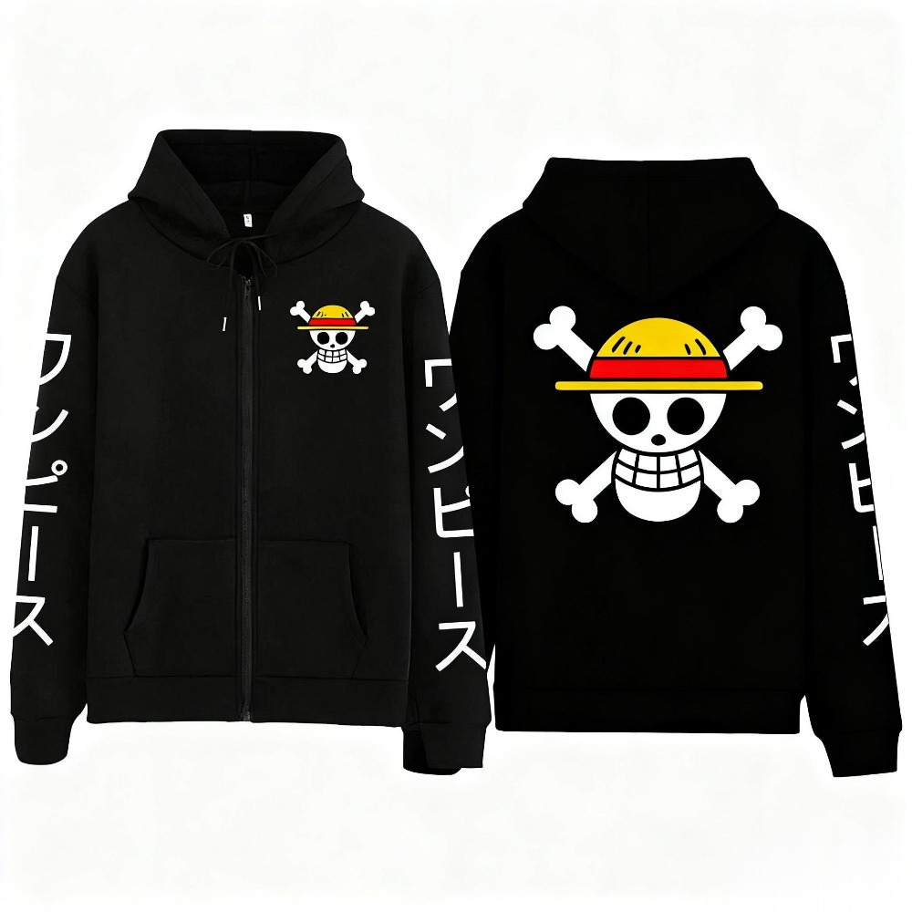 New Oversized One Piece Luffy  - Street Fashion Jacket Men ulasan dan harga