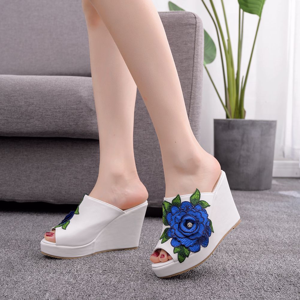 Womens Flower Open Toe Fashion - Street Fashion Dress ulasan dan harga