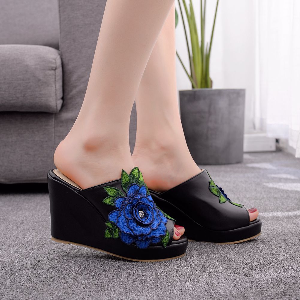 Womens Flower Open Toe Fashion - Street Fashion Dress ulasan dan harga