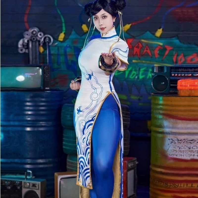 Game Chun-Li Costume Street Co - Street Fashion Dress ulasan dan harga