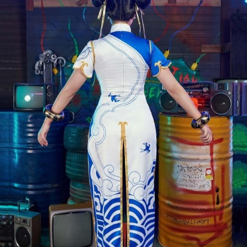 Game Chun-Li Costume Street Co - Street Fashion Dress ulasan dan harga