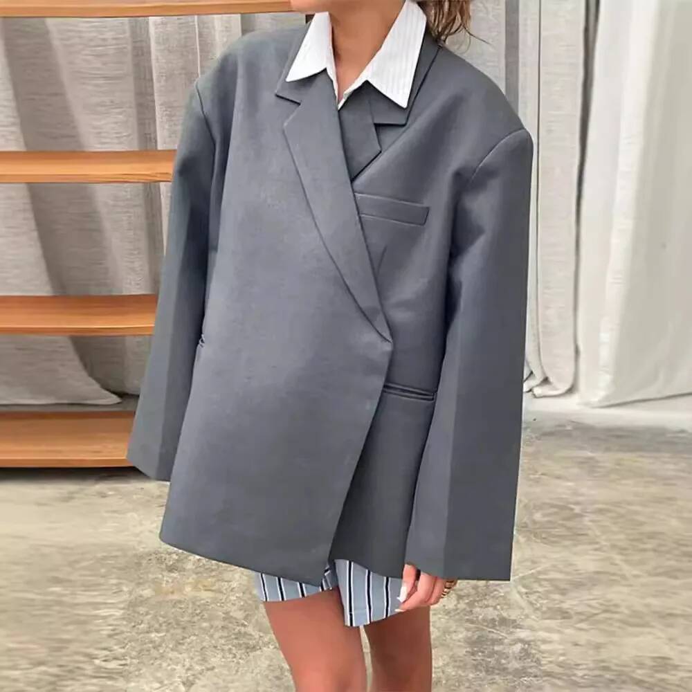 Fashion Blazers Coat Women Lon - Street Fashion Taiwan ulasan dan harga