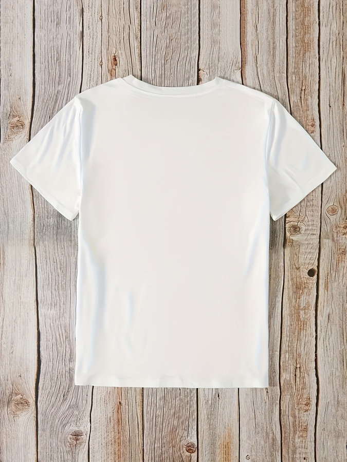 Cartoon Donut Print T-shirt, S - Street Fashion Trend 2025 ulasan dan harga