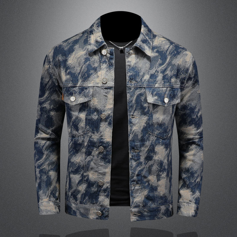 2025 Spring Vintage Denim Jack - Street Fashion Jacket Men ulasan dan harga