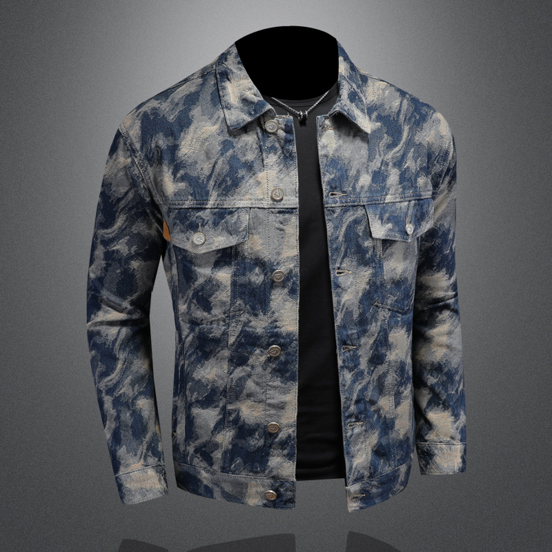 2025 Spring Vintage Denim Jack - Street Fashion Jacket Men ulasan dan harga