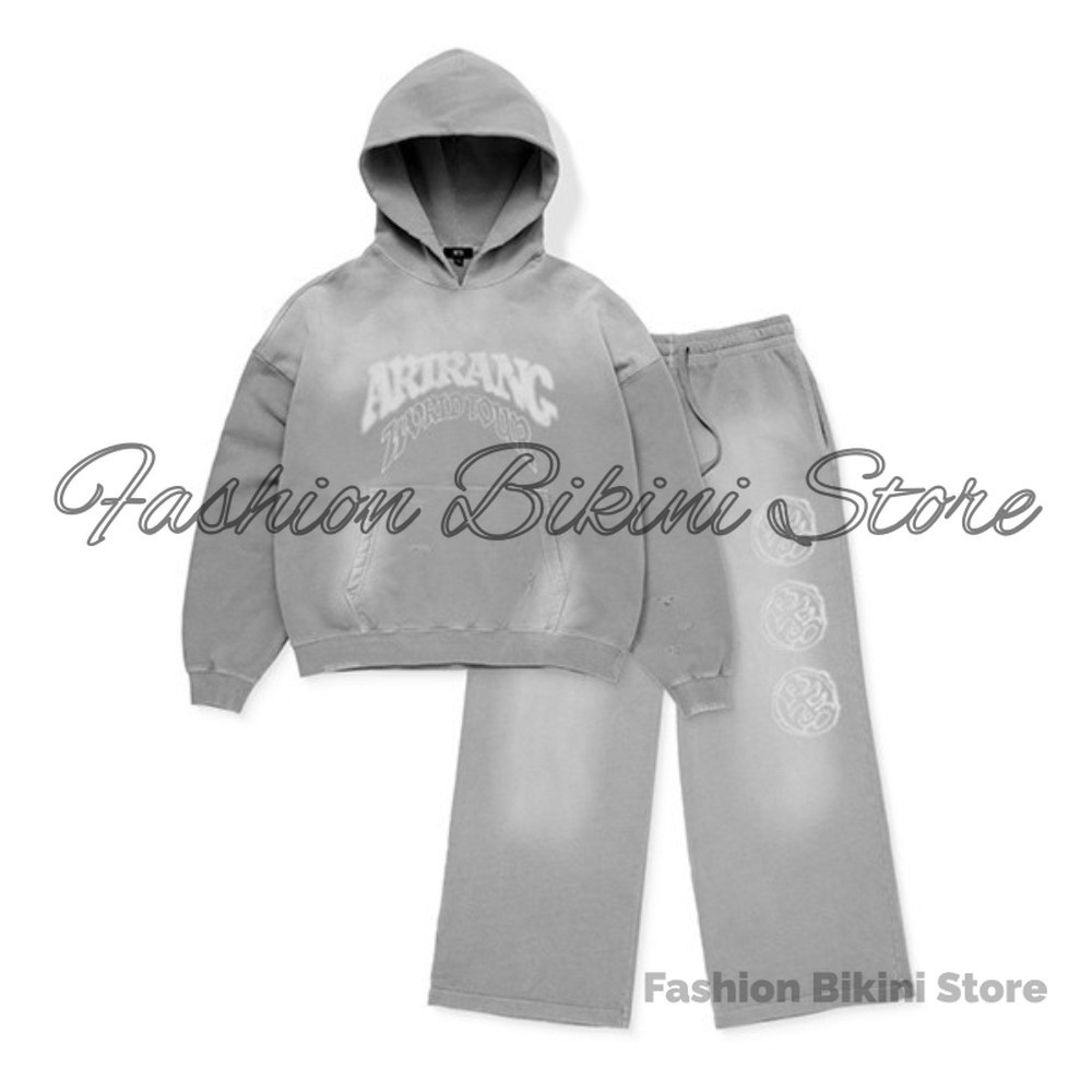 NEW Washed Grey Retro Hoodie 3 - Street Fashion Jacket Men ulasan dan harga