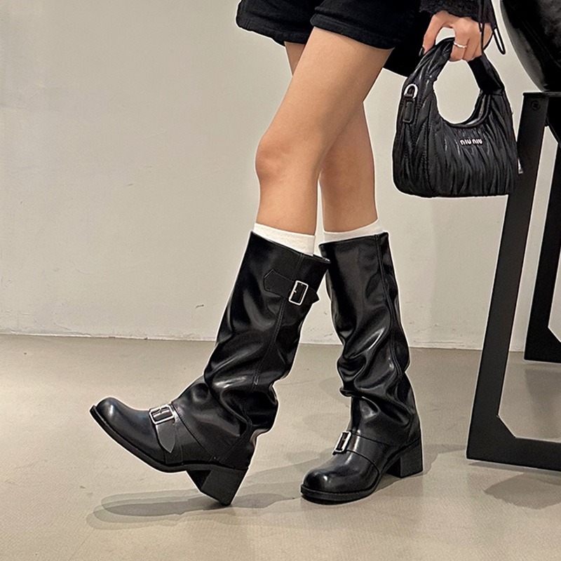 2025Woman Boots Knee High Plat - Street Fashion Trend 2025 ulasan dan harga