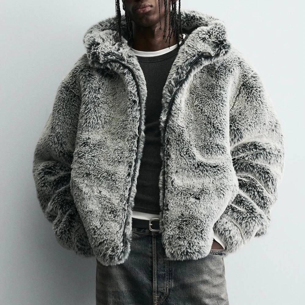 Winter New Faux Fur Long-Sleev - Street Fashion Taiwan ulasan dan harga