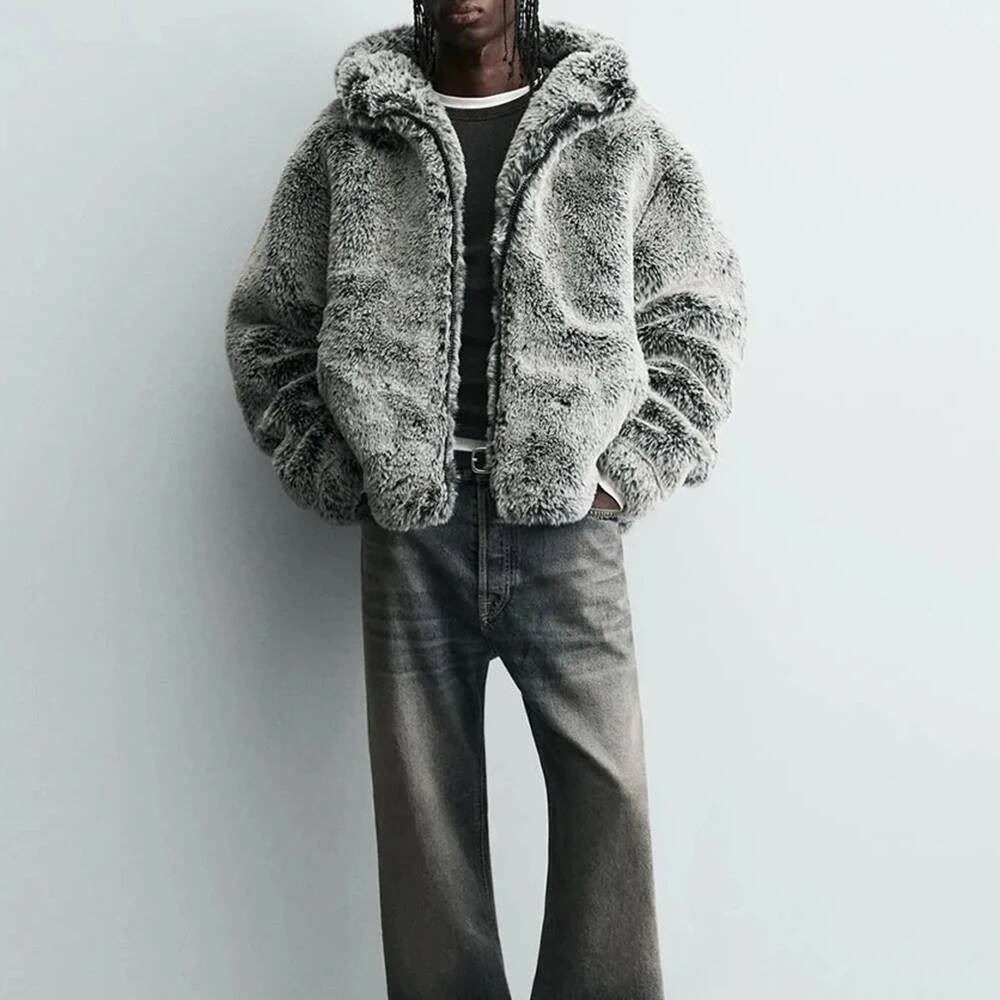 Winter New Faux Fur Long-Sleev - Street Fashion Taiwan ulasan dan harga