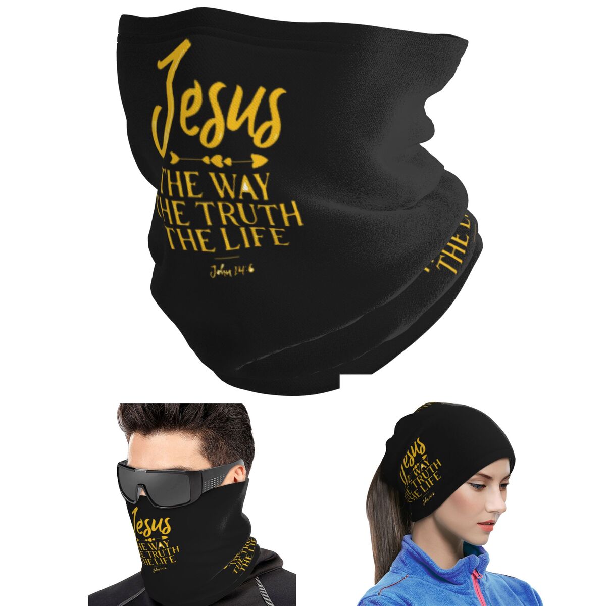 John 14 6 Jesus The Way Truth  - Bandana Multi Way ulasan dan harga