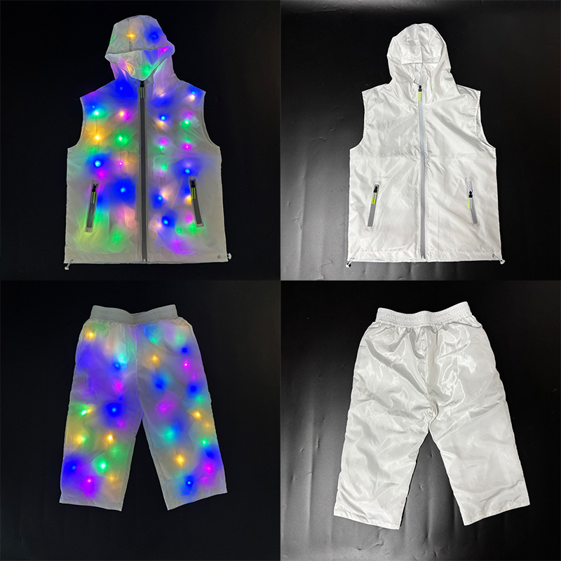 Glowing Vest Jacket Costumes H - Street Fashion Jacket Men ulasan dan harga