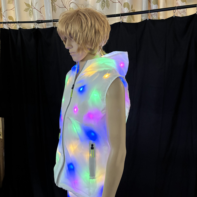Glowing Vest Jacket Costumes H - Street Fashion Jacket Men ulasan dan harga
