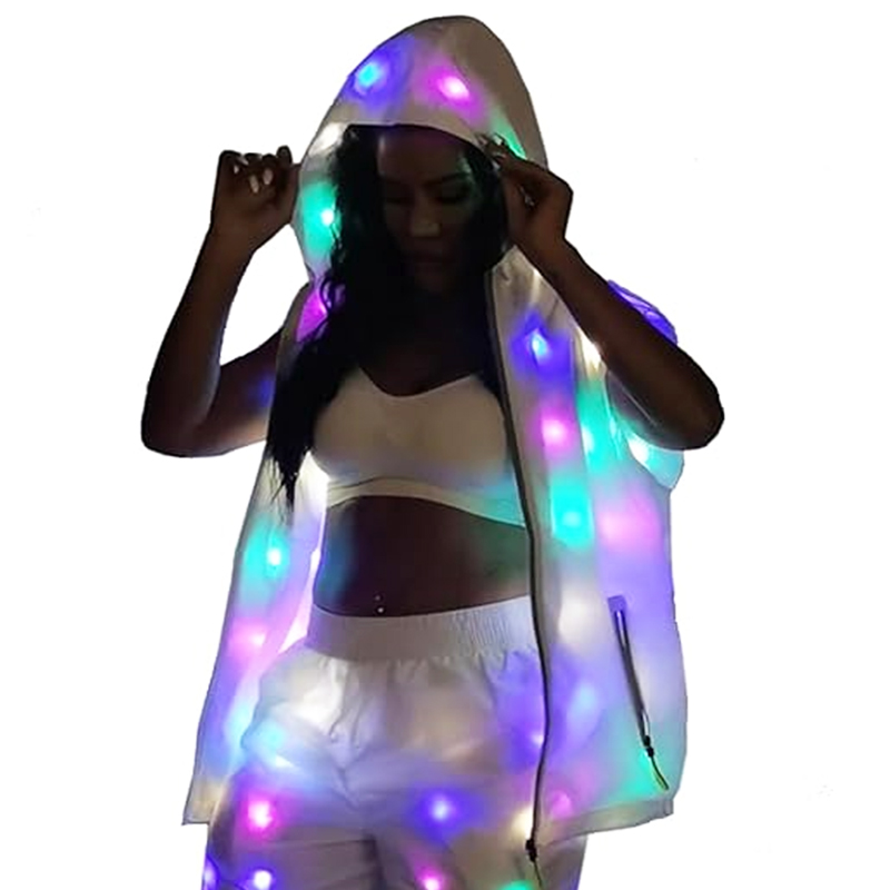 Glowing Vest Jacket Costumes H - Street Fashion Jacket Men ulasan dan harga