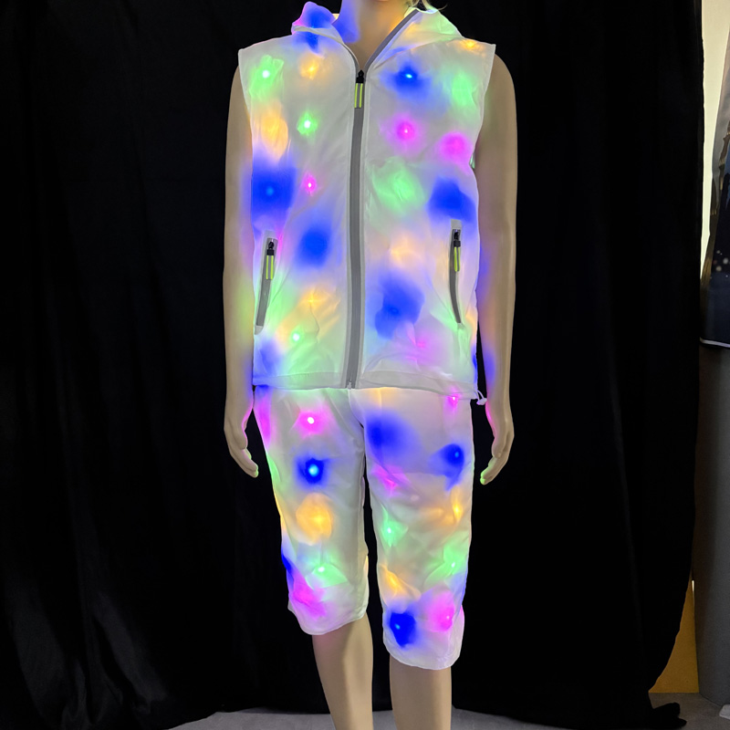 Glowing Vest Jacket Costumes H - Street Fashion Jacket Men ulasan dan harga